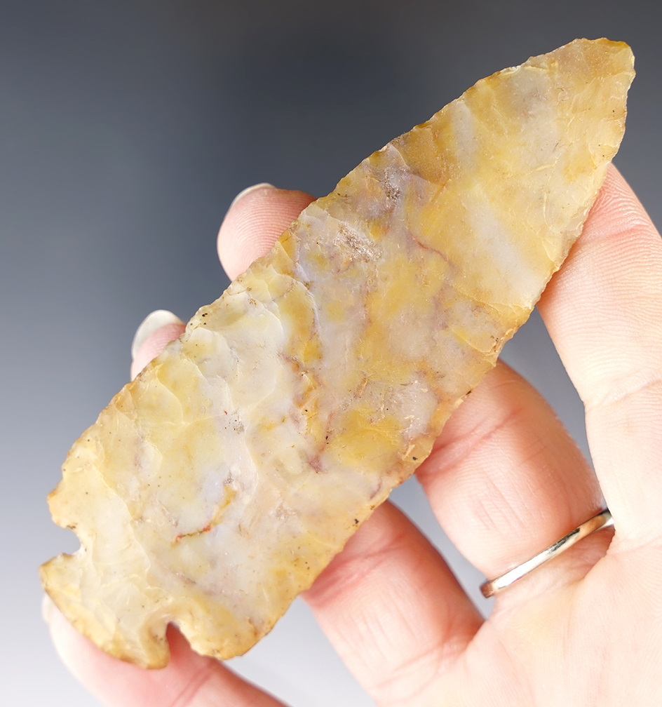 3 15/16" Dovetail, Flint Ridge Flint, Union Co., Ohio.