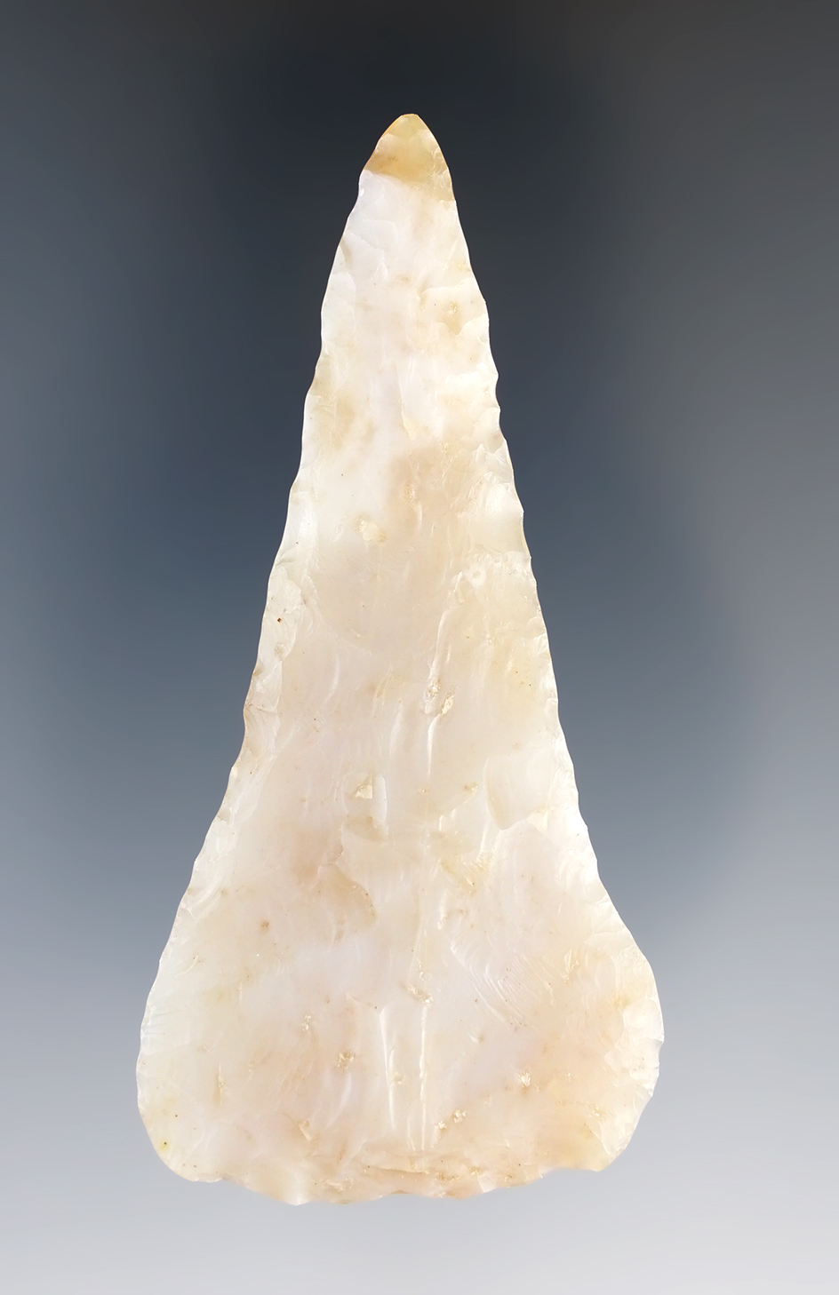 3" Knife made from translucent Flint Ridge Flint, Ohio.