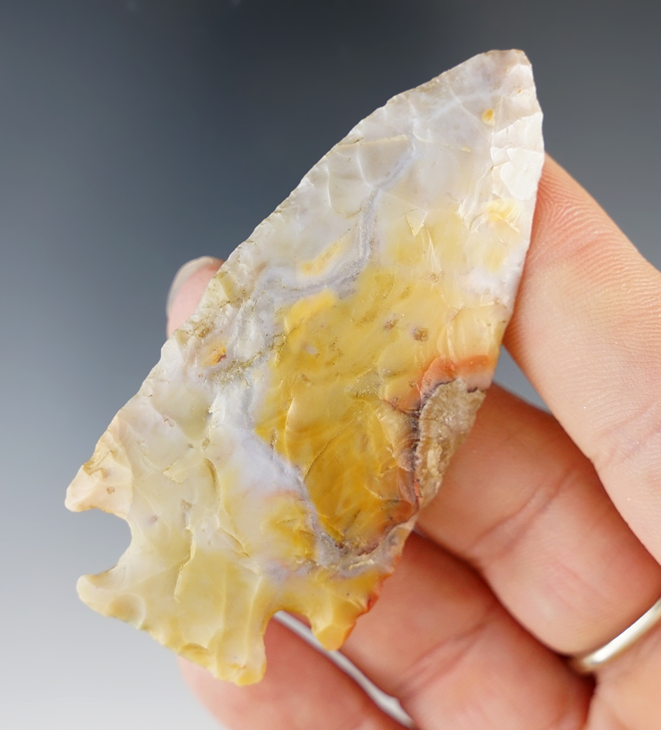 2 3/4" Flint Ridge Flint Cornernotch, Licking Co., Ohio.