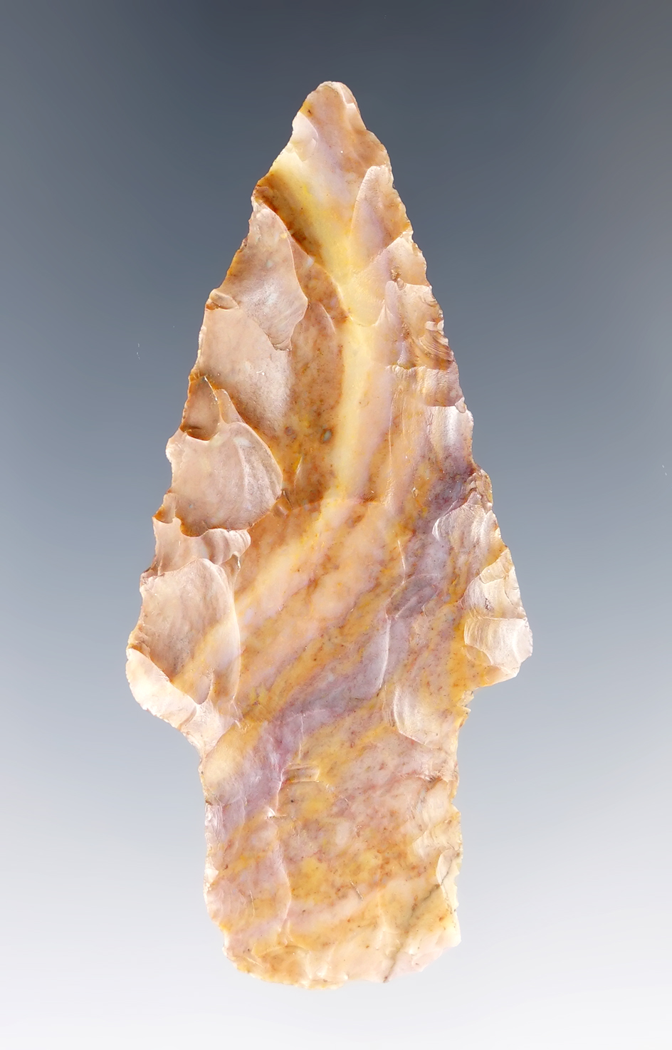 2 1/2" Adena Point, Flint Ridge Flint. Licking Co., Ohio.