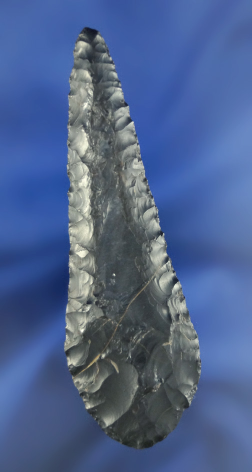 3 5/16" Wahmuza Knife that is well flaked on both sides found in Oregon - Columbia Rvr.