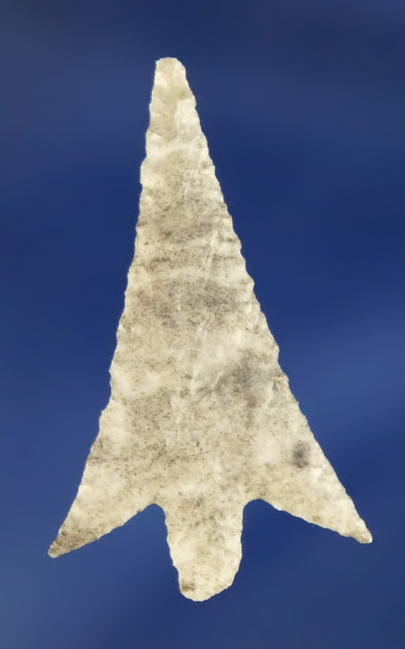 1 3/8" Columbia Plateau made from grey and white material.  Found in Oregon