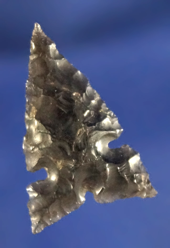 Excellent flaking and style on this 15/16" semi translucent Obsidian Desert Sierra - Dalles