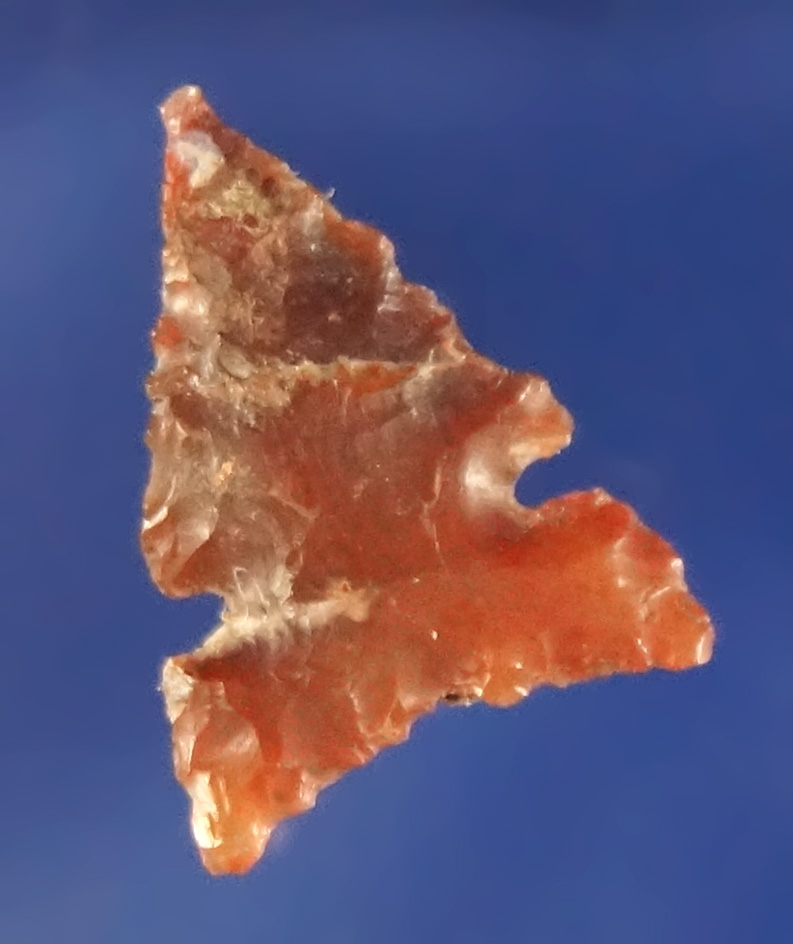9/16" Desert Delta made from semi translucent red Agate found near the Dalles