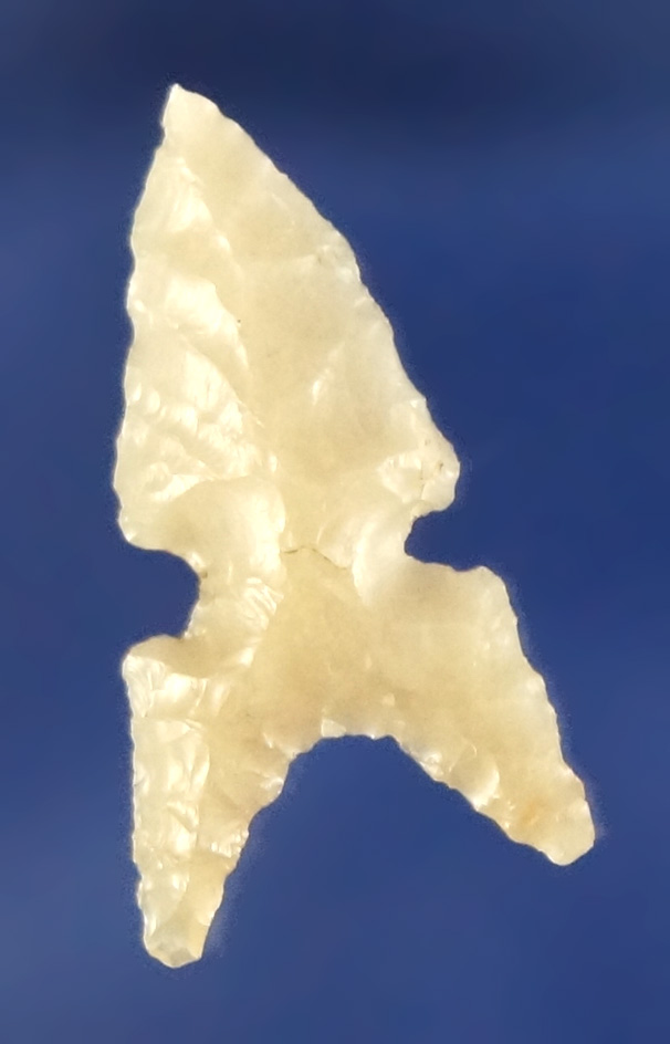 13/16" Sidenotch Gempoint with a nicely stylized base found near the Dalles,  Columbia River.