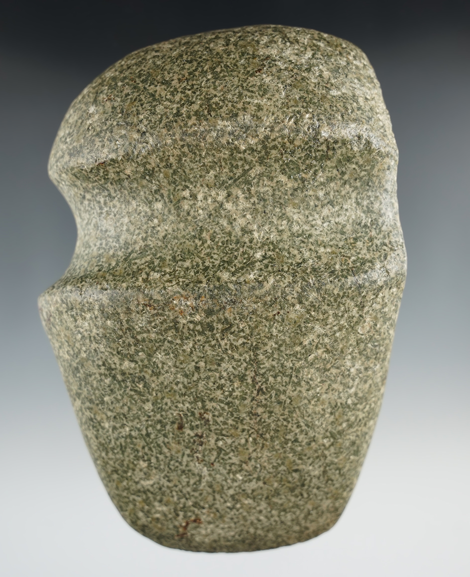 Nice! 5 5/16" long 3/4 grooved hardstone Axe found near Circleville, Pickaway Co., Ohio. Ex. Onken.