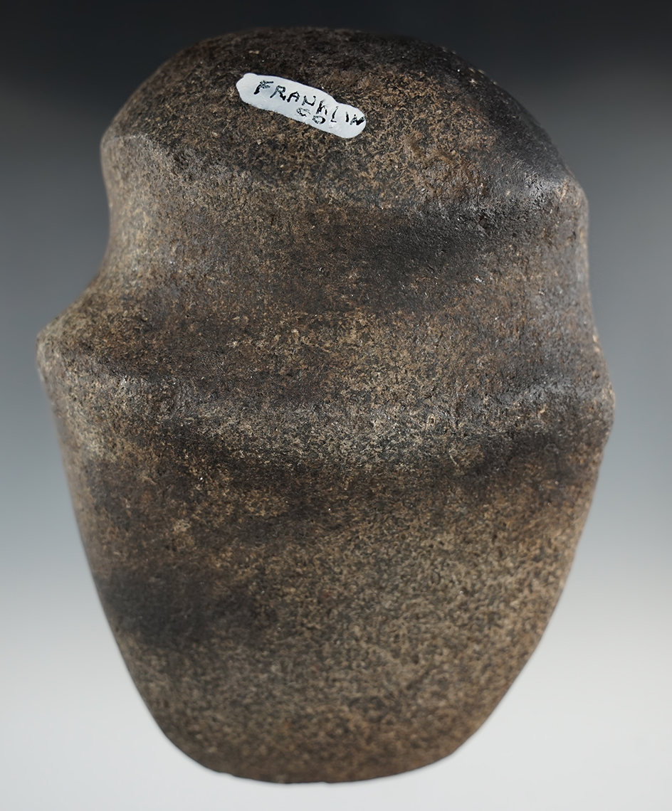 5 5/8" long 3/4 Grooved Axe found in Franklin Co., Ohio.