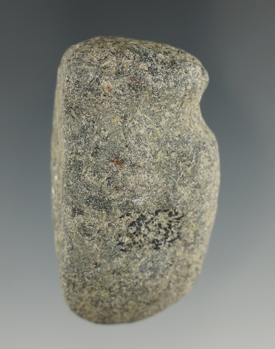 2 3/16" Miniature 3/4 Grooved Axe found in Ohio.