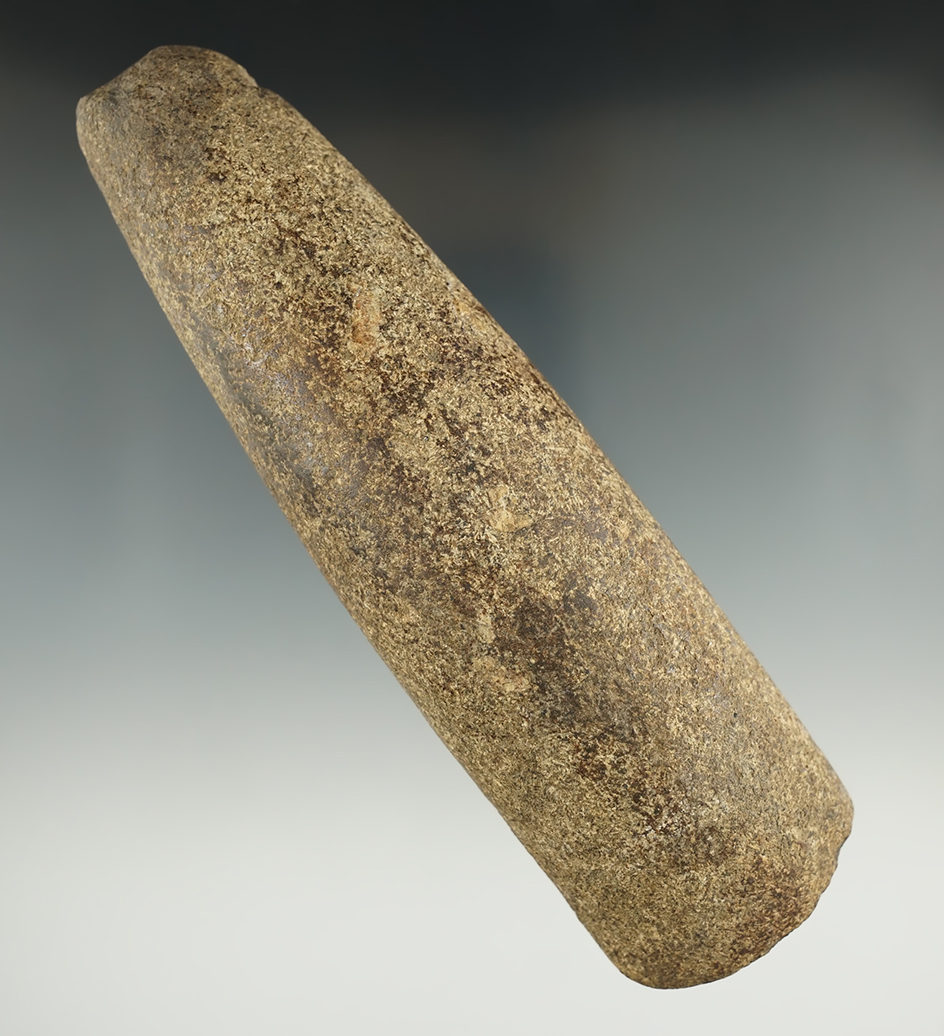 6 11/16" Humped Adze with a very well defined bit area and heavy patina found in Ohio.