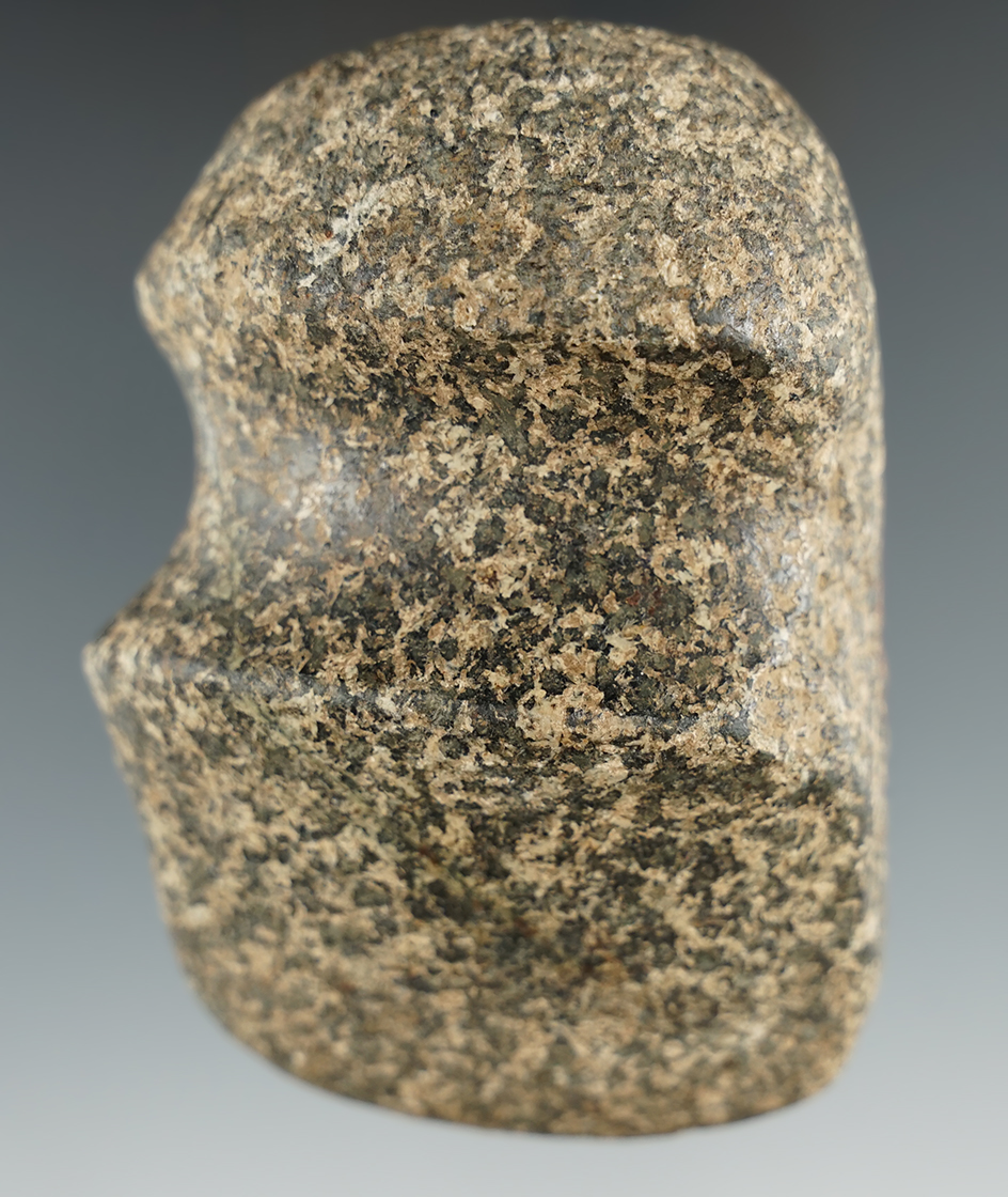 3 5/16" long 3/4 grooved Raised Ridge Axe found in Ohio.