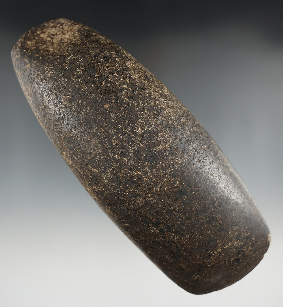 Nicely polished and well patinated 6 1/2" hardstone Celt found in Ohio.