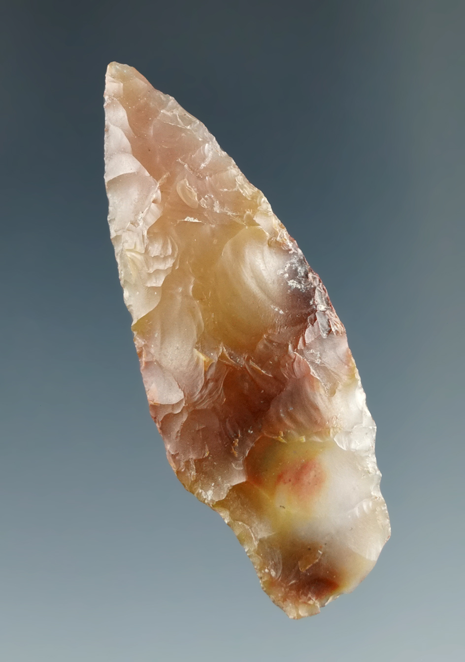 1 3/4" Shouldered Cascade made from Tan Agate, found near the Columbia River.