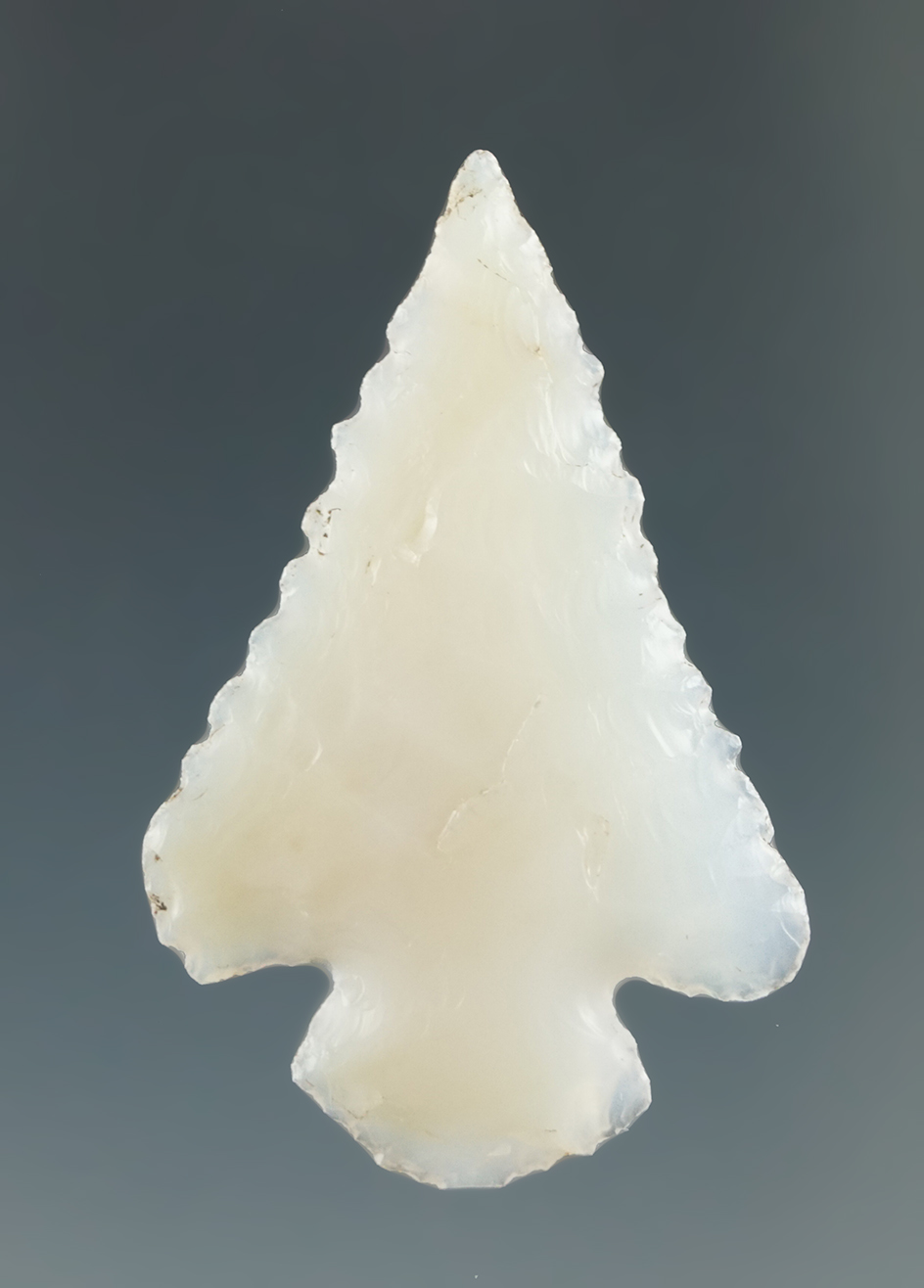 1 3/8" Marybell made from Translucent White Agate, found near the Columbia River.