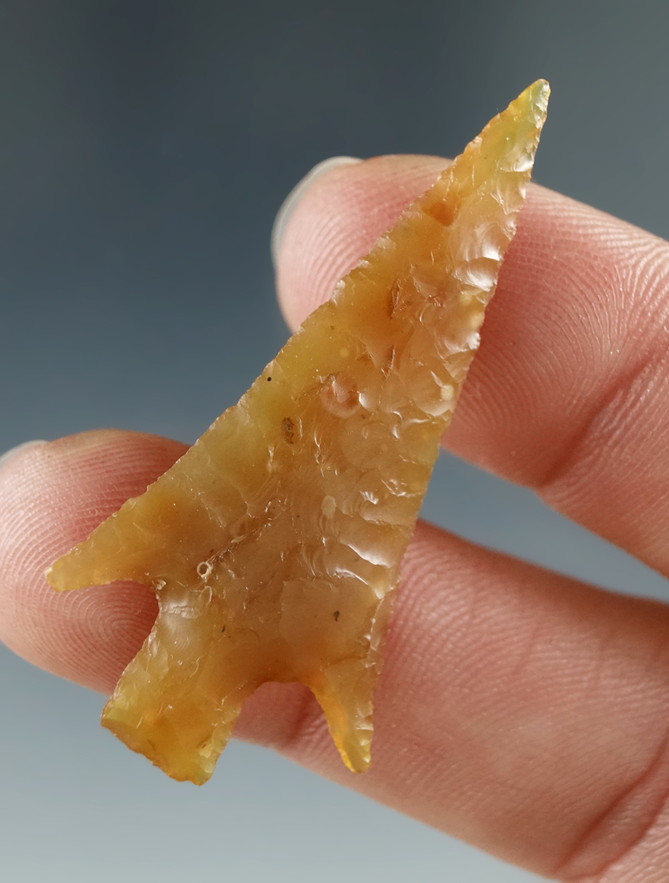 1 3/4" Columbia Plateau made from Caramel Moss Agate, found near the Columbia River.