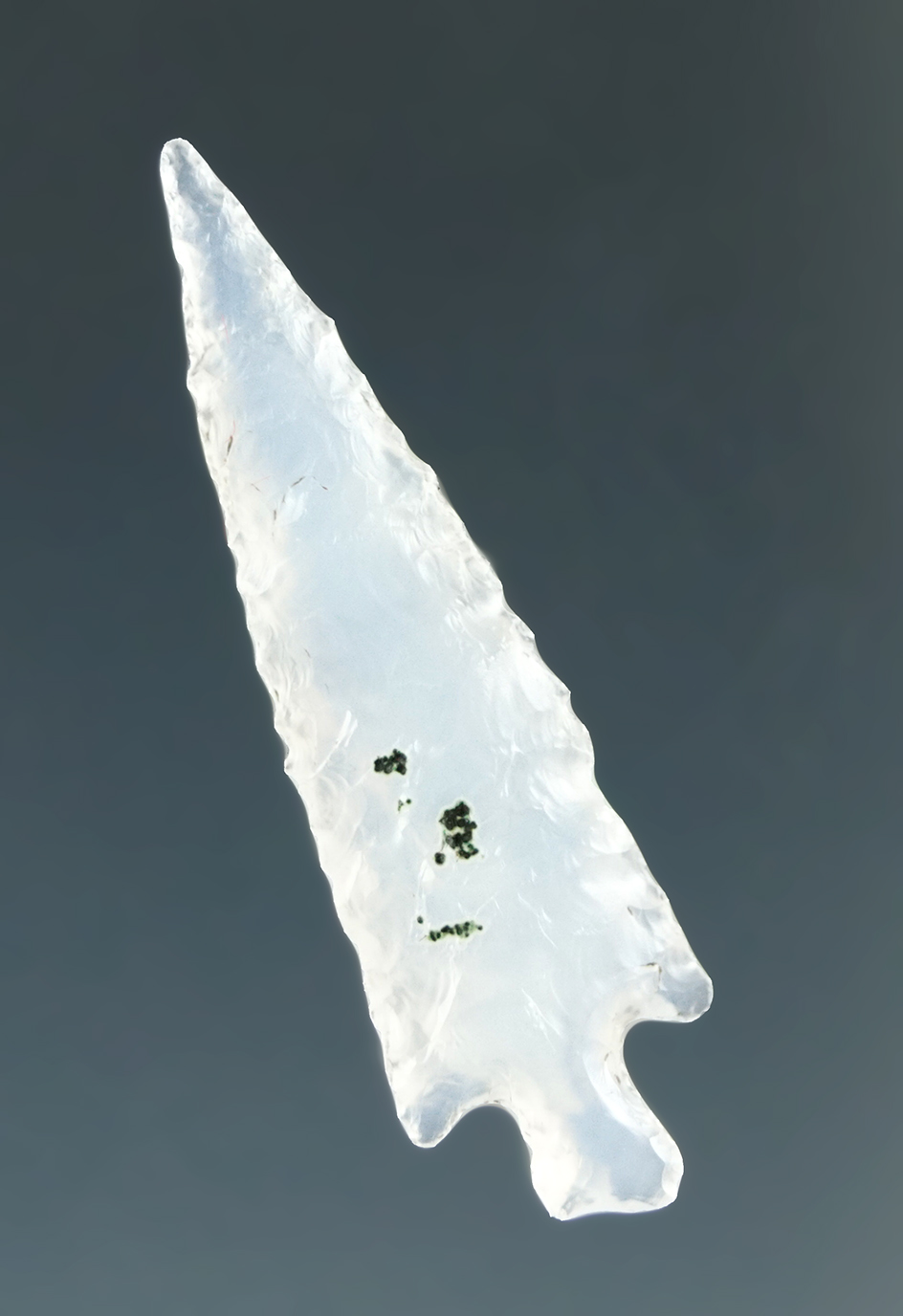 NICE! 1 1/4" Dagger Point,  made from Clear Agate, found near the Columbia River.