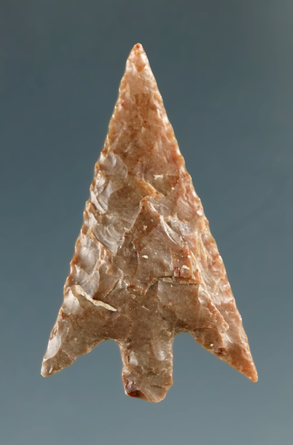 1 1/8" Columbia Plateau, superb point, made from Brown Agate, found near the Columbia River.