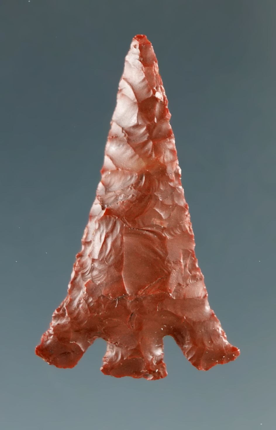 1 1/8" Columbia Plateau, square wing, made from Red-Brown Agate found near the Columbia River.