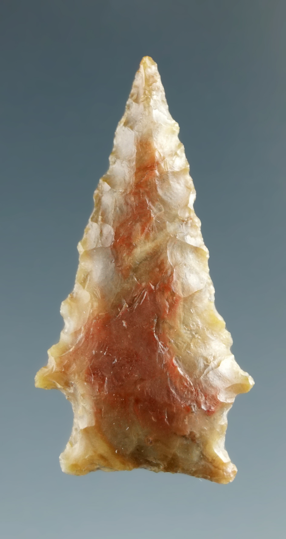 1 1/4" Snake River Dart made from Grey-Brown Agate, found near the Columbia River.