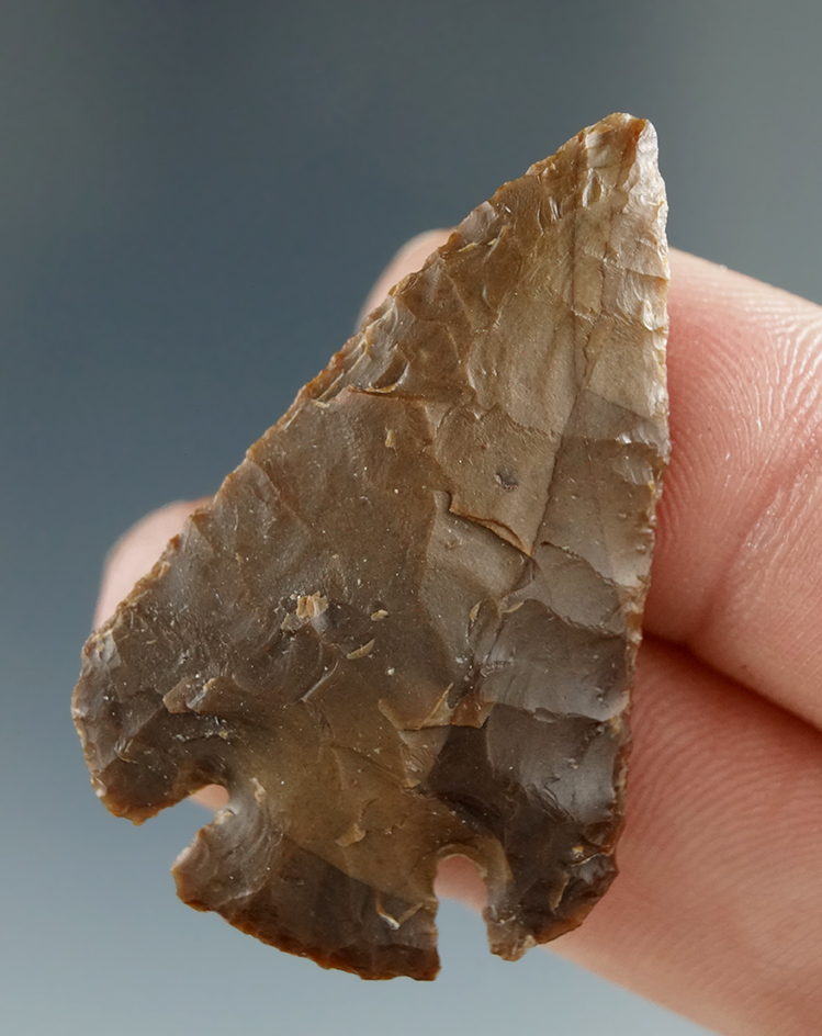 1 1/2" Quilomine Bar Point made from Brown Jasper, found near the Columbia River.