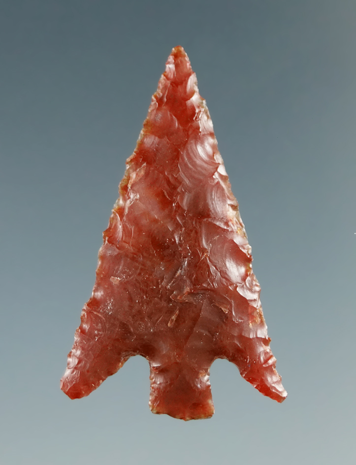 1 3/16" Columbia Plateau made from Translucent Red Canadian Agate, Columbia River.