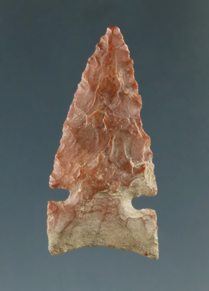 1" Sidenotch made from Red-Brown Jasper, found near the Columbia River.