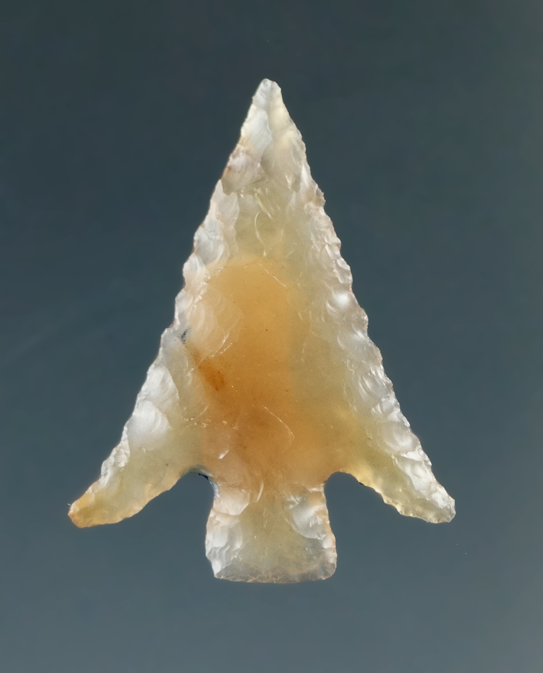 7/8" Columbia Plateau made from Translucent Clear Agate, found near the Columbia River.