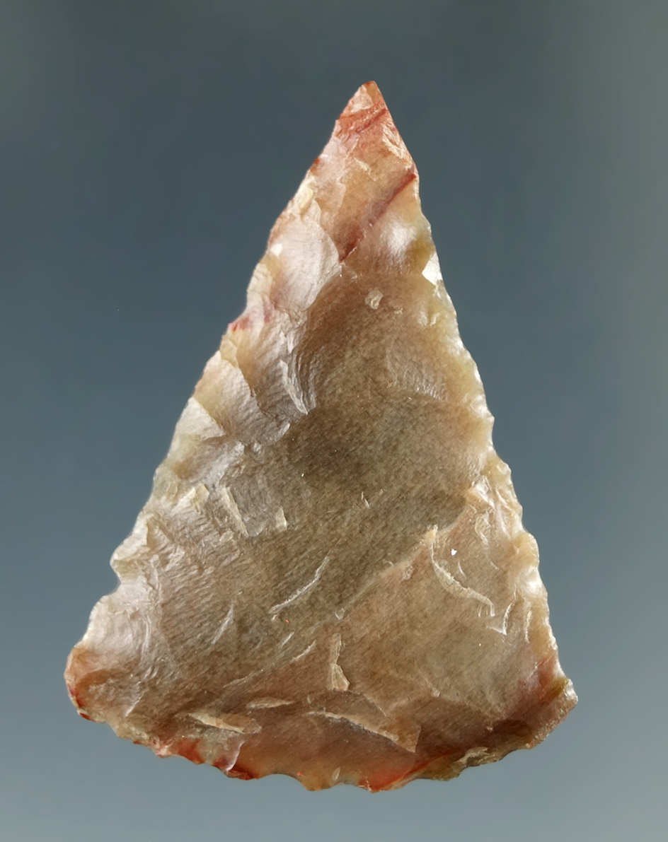 1 3/8" Small Triangular Knife made from Brown Agate, found near the Columbia River.