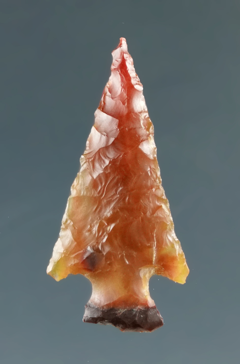 7/8" Rose Spring made from Translucent Brown Agate, found near the Columbia River.