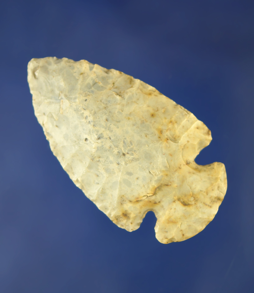 2 7/16" Flint Ridge Flint Dovetail found in Ohio.