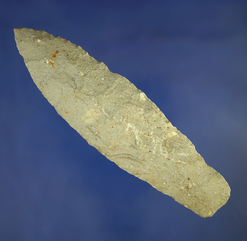 4 3/8" Paleo Lanceolate found in Crawford Co., Ohio.