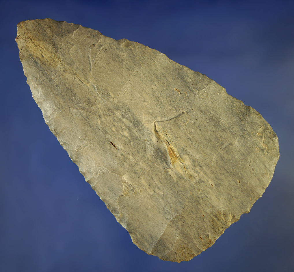 Large 4 11/16" nicely flaked Archaic Blade - mottled Nellie chert found in Coshocton Co.,  Ohio