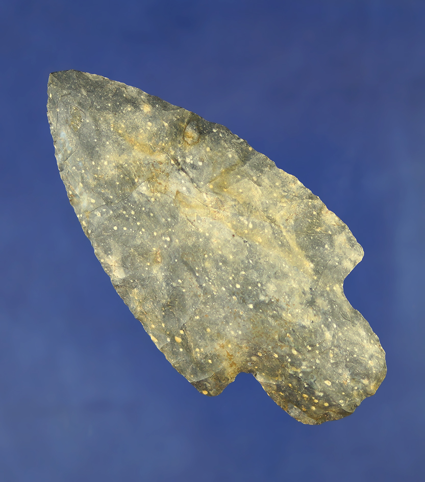 Nicely flaked and well styled 3 3/16" Coshocton Flint Adena found in Medina Co.,  Ohio