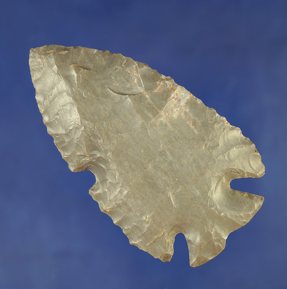 3" Notched Base Dovetail made from Hornstone found near Newcomerstown, Ohio.