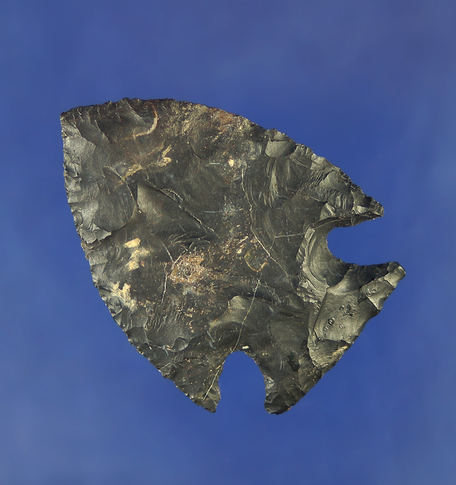 1 7/8" well styled Intrusive Mound point found in Fairfield Co.,  Ohio.