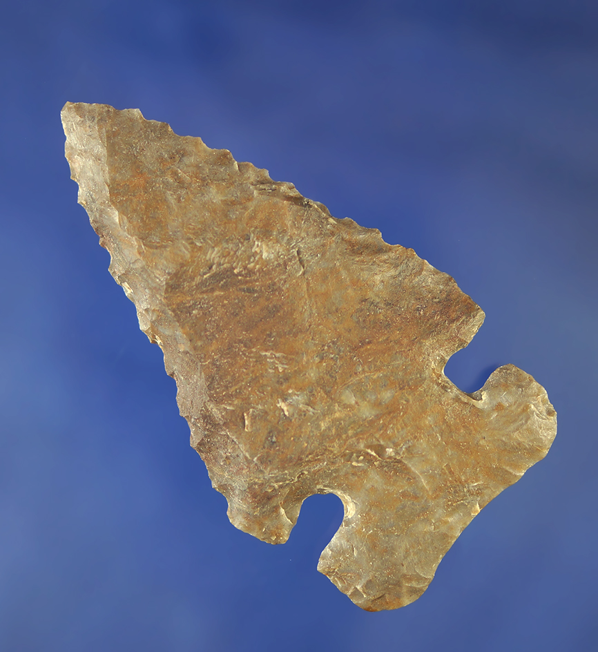 3 3/16" Serrated Archaic Bevel found in Perry Co., Ohio.