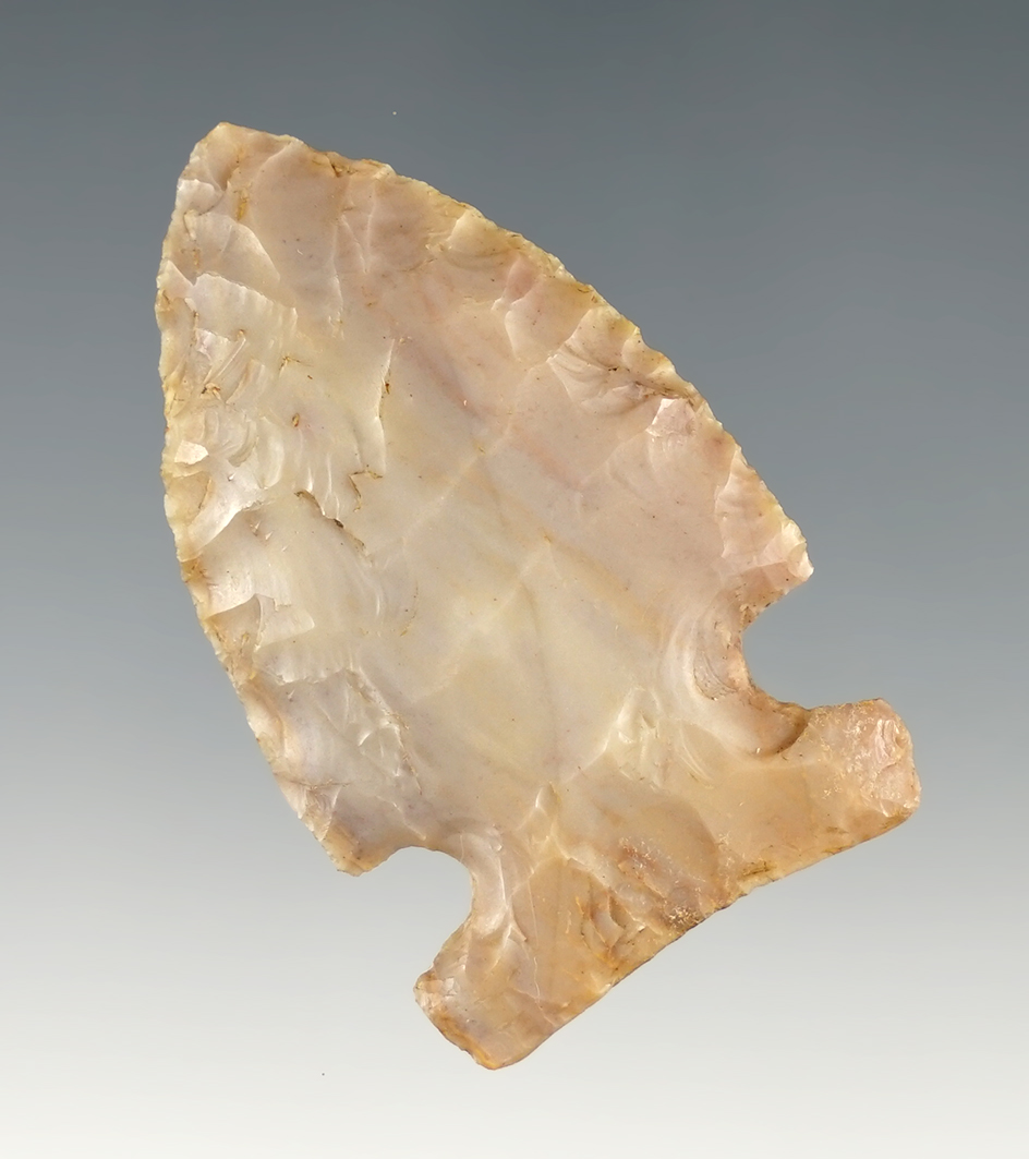 Superb 1 15/16" Ohio Big Sandy made from high-quality flint. Excellent style.