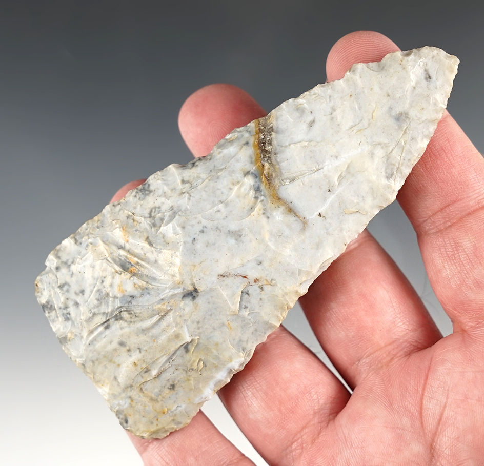 4 1/4" Knife found in Holmes Co., Ohio. Ex. Dr. Jim Mills, John Lutz Collections.