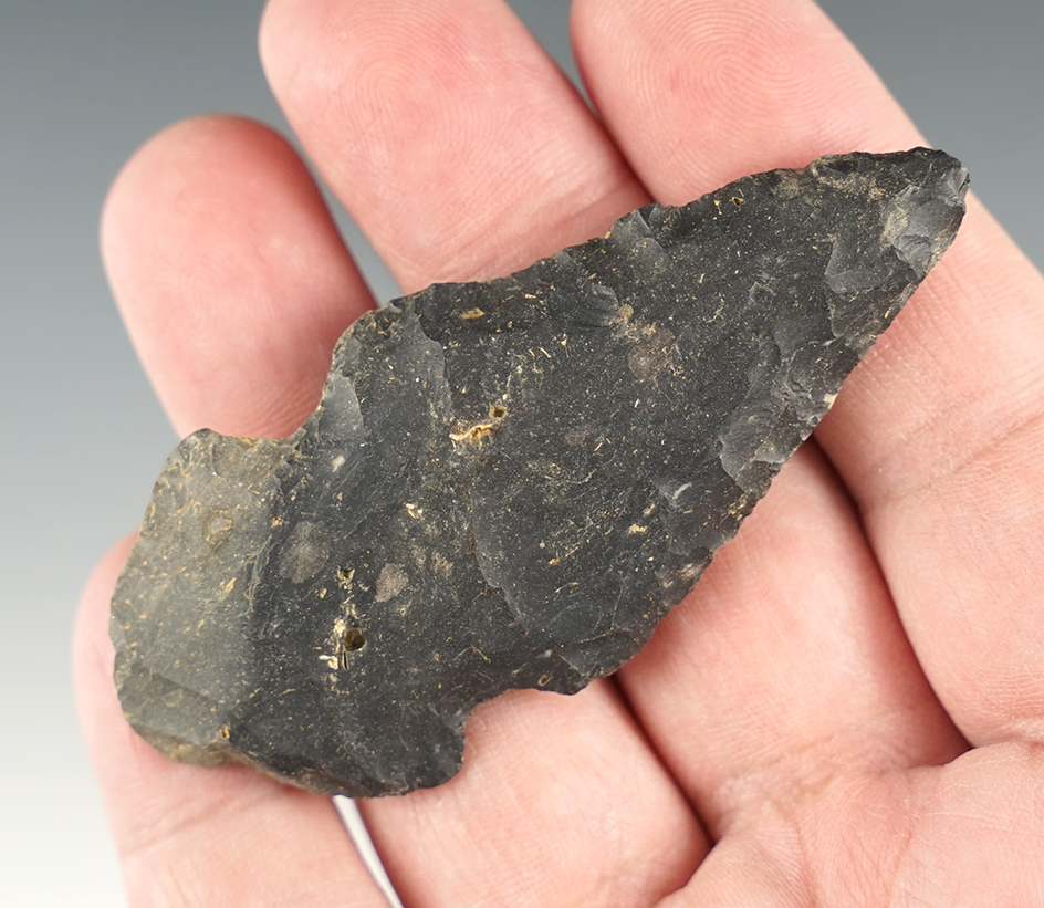 Unique and rare style 3" Lozenge Knife found in Ohio.