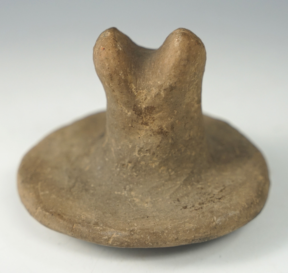 3 3/8" diameter pottery trowel found in Tipton Co., Tennessee. Ex. Henry English Collection.