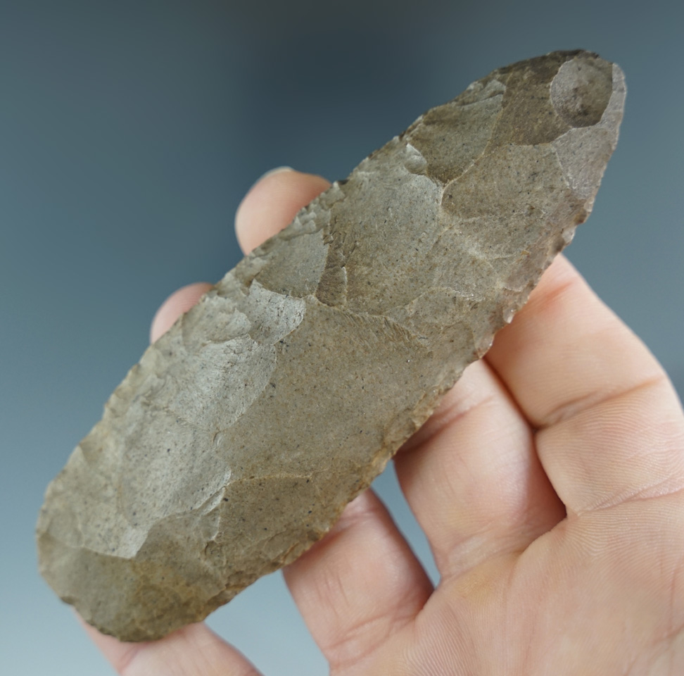 4 1/16" Flint Knife found in Illinois.