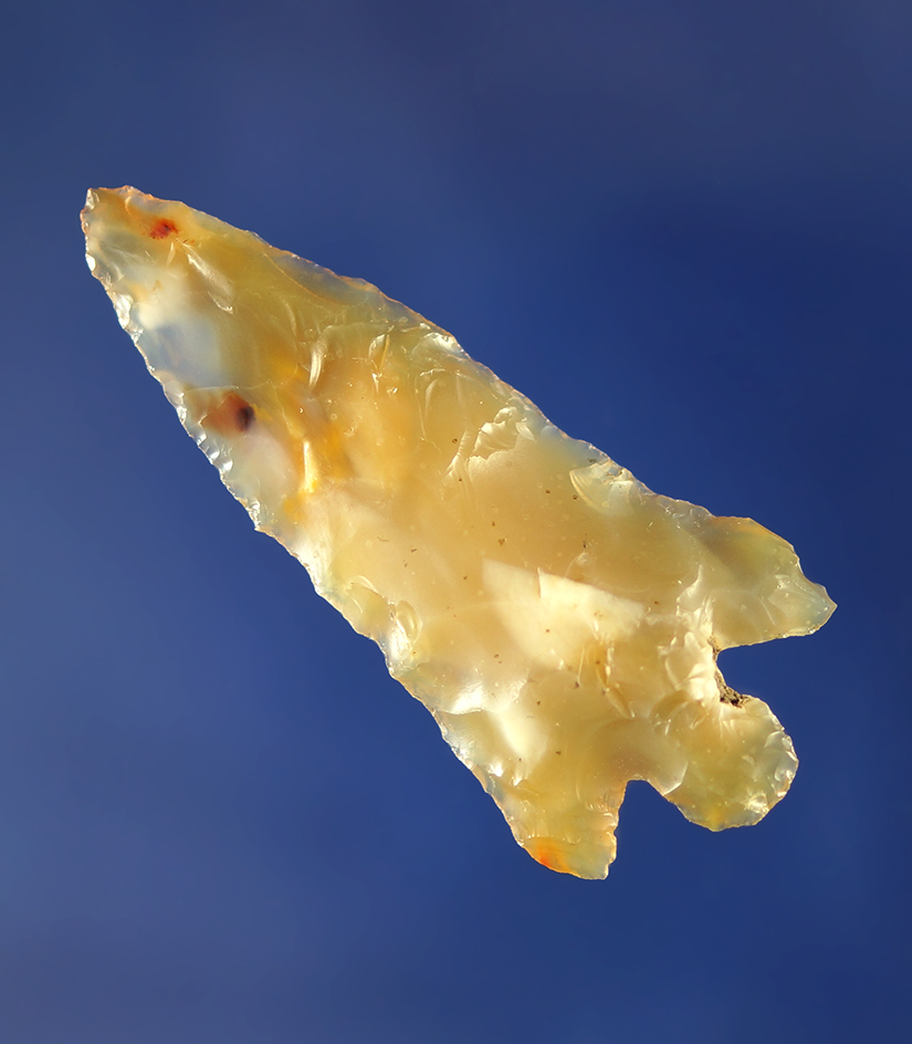 Large 1 3/4" Columbia Plateau made from highly translucent agate.    Columbia River.