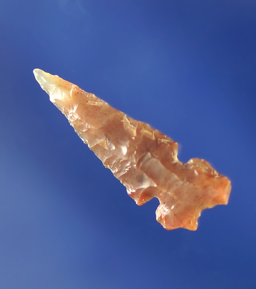 15/16" Desert Side Notch made from nicely translucent material.    Columbia River.