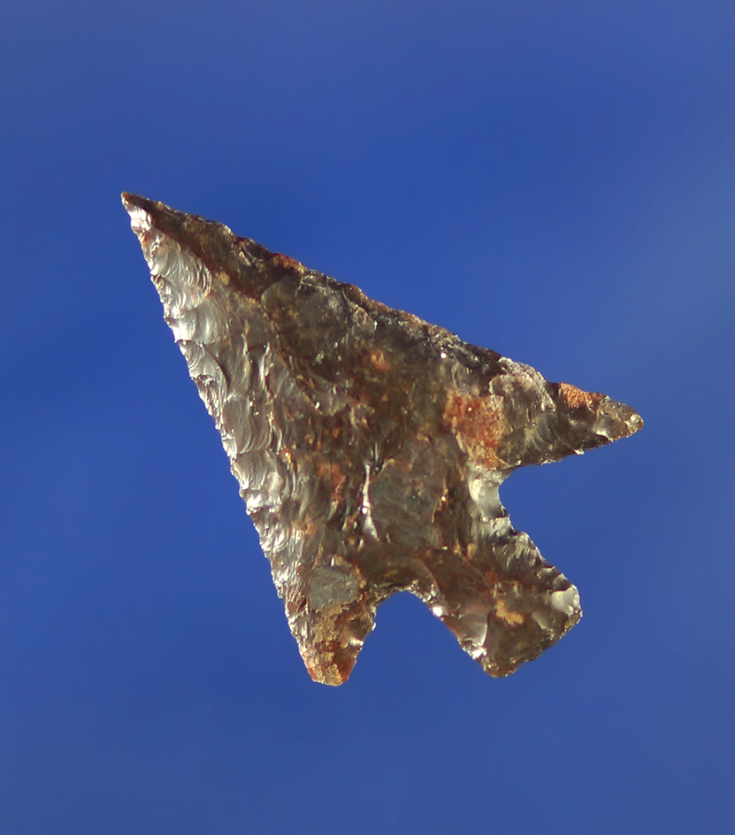 1" Wallula made from nice material with excellent style and flaking.    Columbia River.