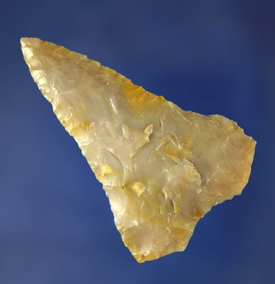 2 3/8" Columbia Mule Ear made from semi translucent material.    Columbia River.