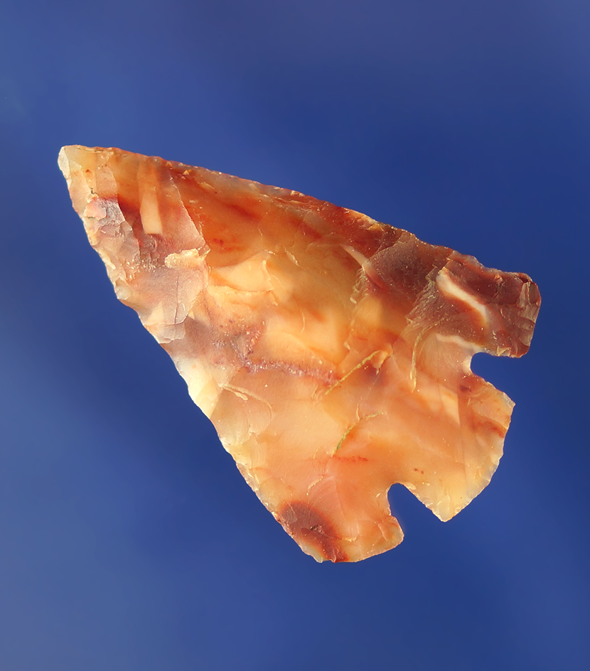 1 3/8" Quilomene Bar made from highly translucent mottled pink and red agate. Columbia River.