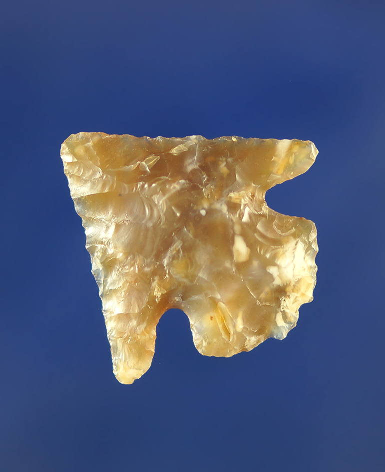 1 1/16" Merrybell made from highly translucent agate.    Columbia River.