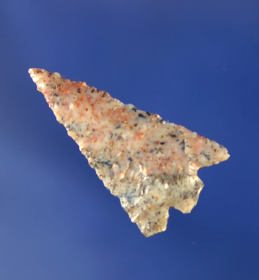 1 1/16" Columbia Plateau made from beautiful multicolored material. Then and nice.