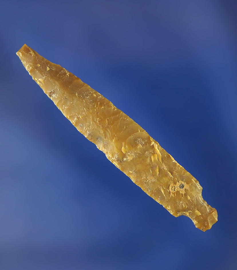 Large for type! 2 1/4" Dagger with excellent flaking.    Columbia River.