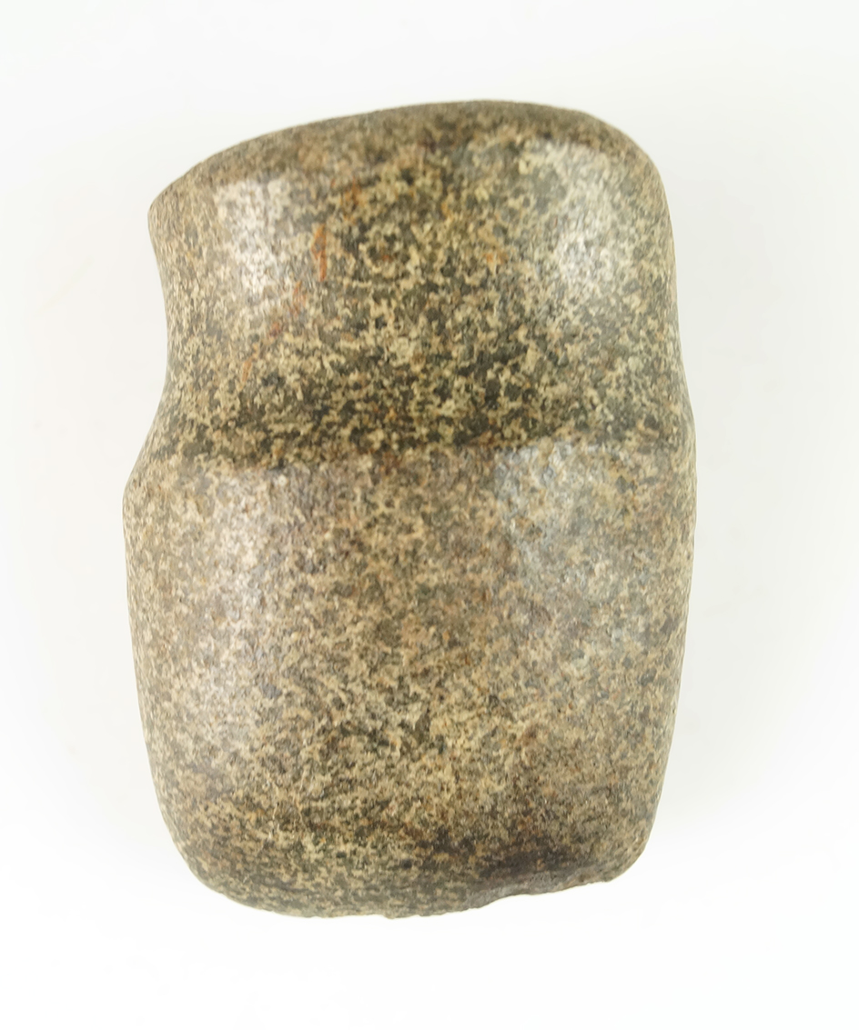 Excellent overall polish on this 3 1/8" long 3/4 Grooved Axe found in Licking Co., Ohio.