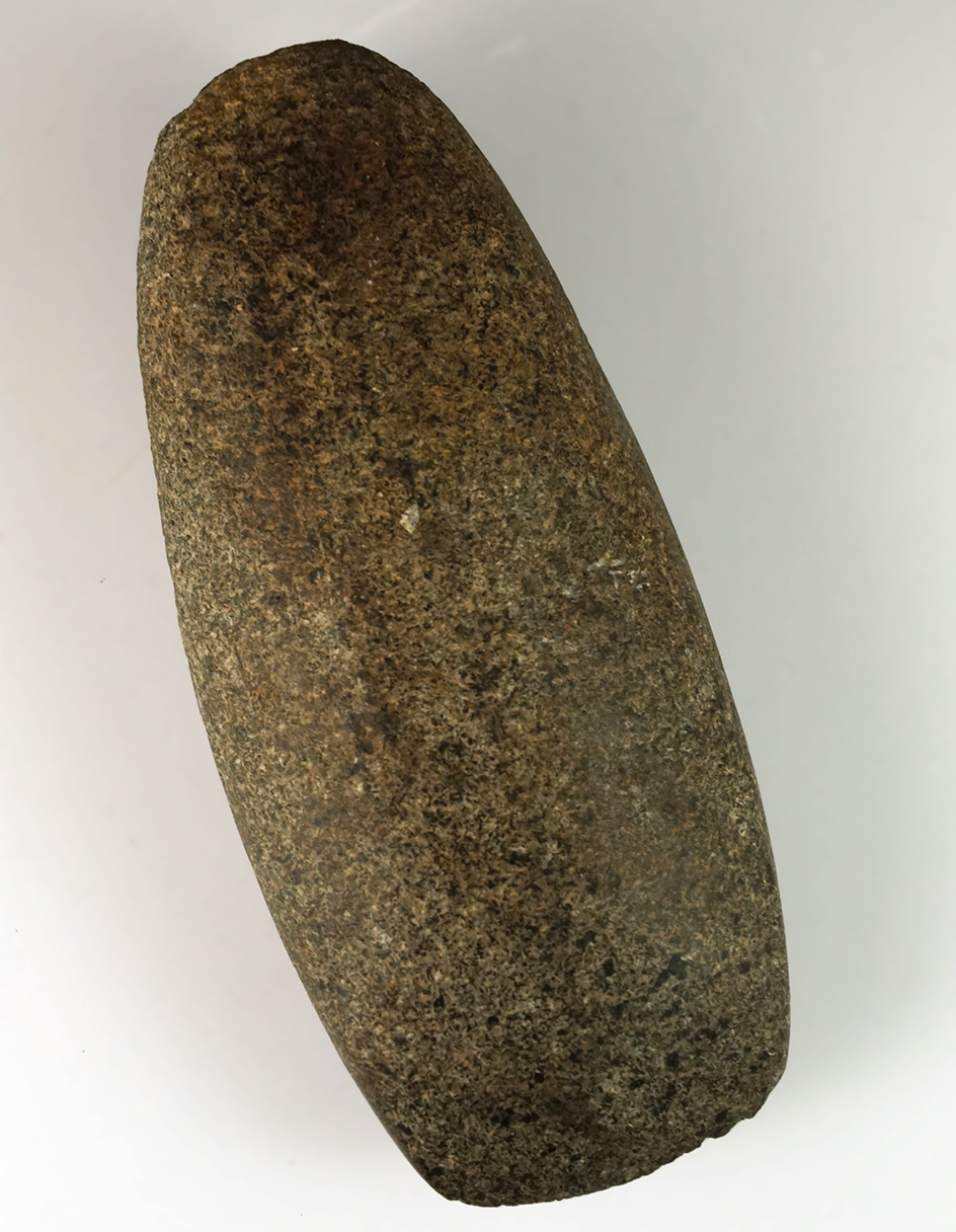 Large 6 1/4" well-made Hardstone Celt with good polish at bit found in Wayne Co., Ohio.